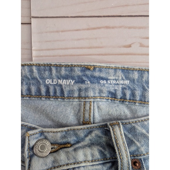 Old Navy Size 14 Womens OG Straight Light Wash Deniem Cut Off Shorts - Picture 2 of 9